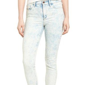 NEW Treasure & Bond High Rise Skinny Crop Jeans (Acid Spray Bleach) 32